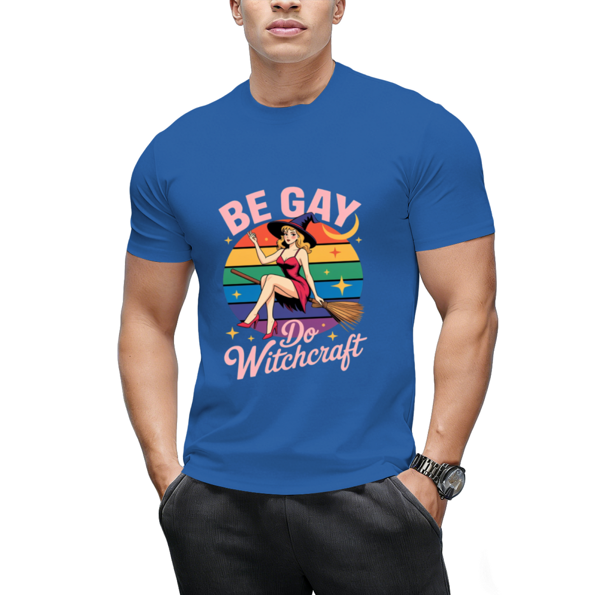 Be Gay Do Witchcraft Gay Lesbian Pagan Pride Witch Halloween T-Shirt