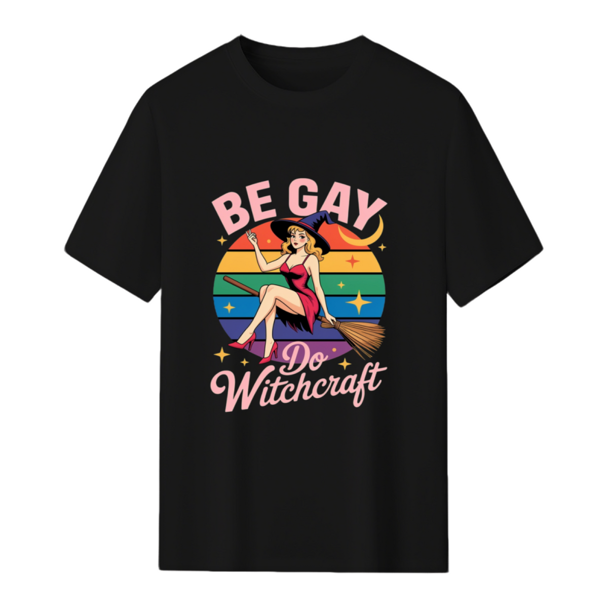 Be Gay Do Witchcraft Gay Lesbian Pagan Pride Witch Halloween T-Shirt