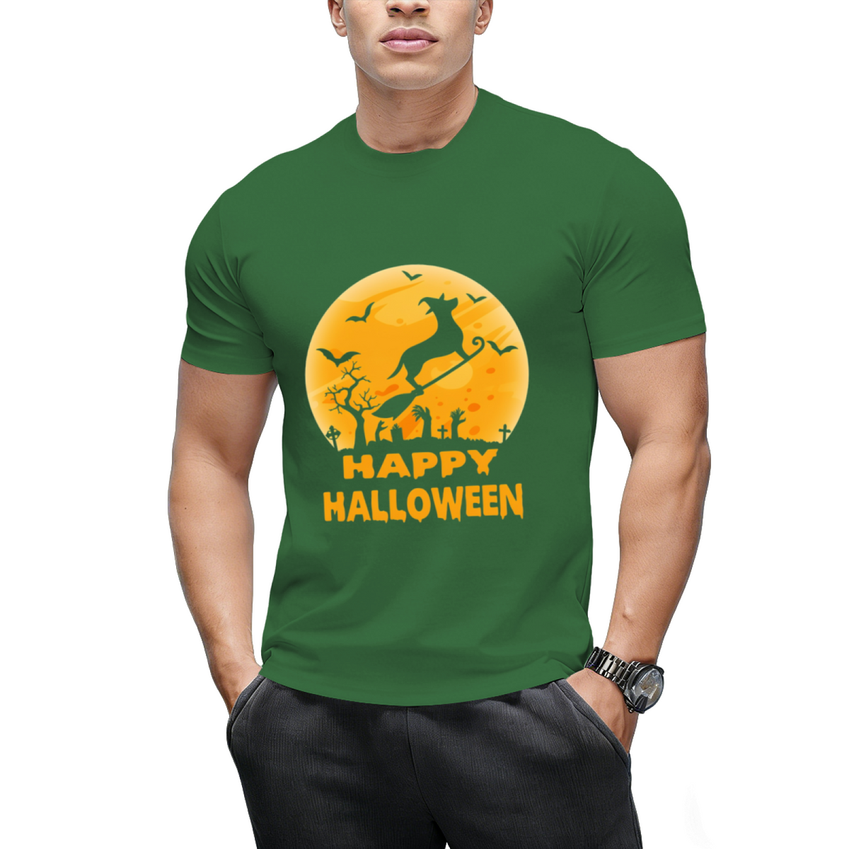 Dachshund dog witch halloween T-Shirt