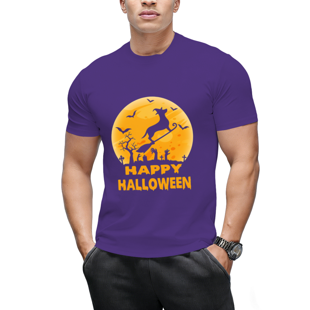 Dachshund dog witch halloween T-Shirt