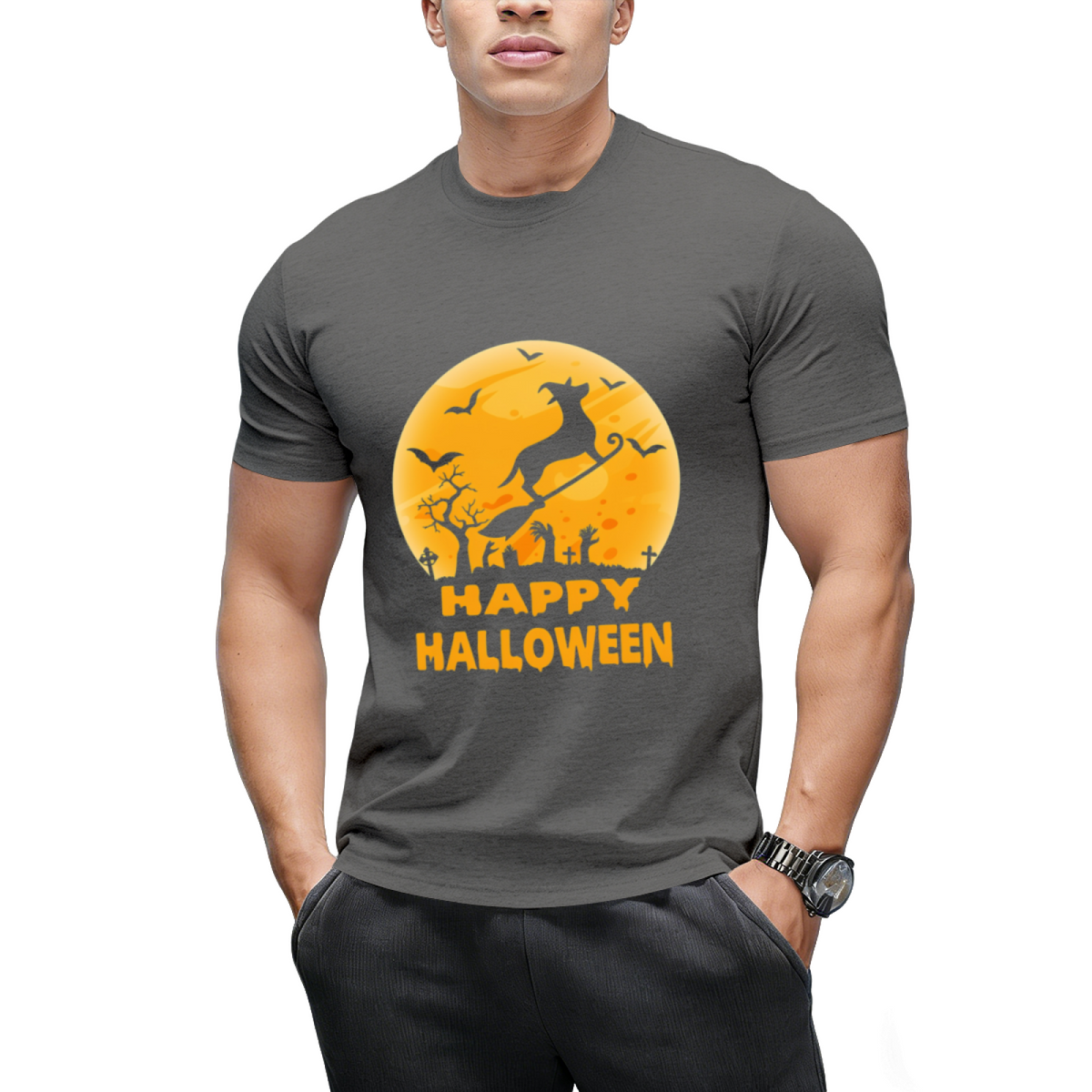 Dachshund dog witch halloween T-Shirt