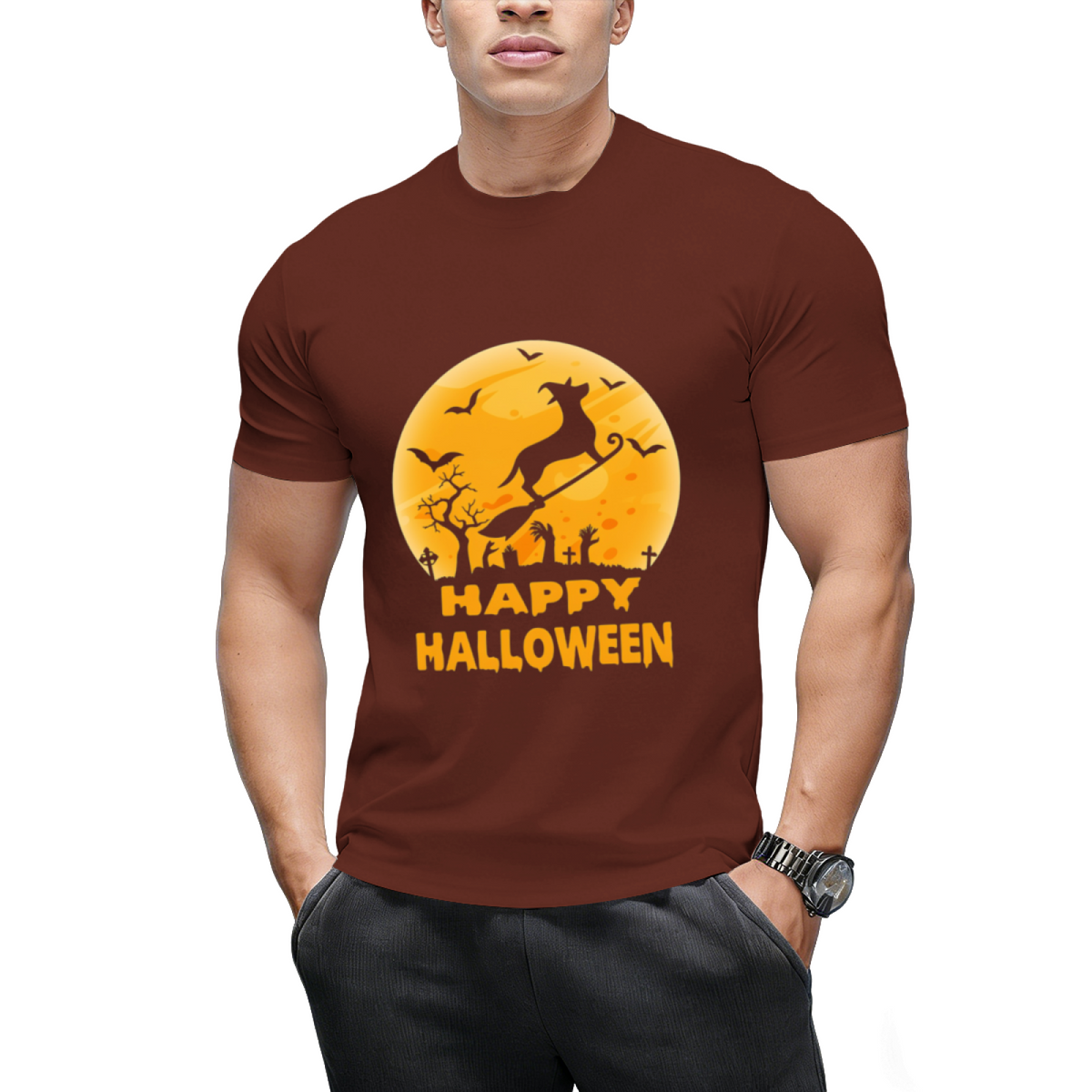 Dachshund dog witch halloween T-Shirt
