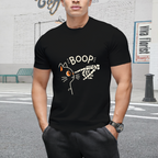 Black Cat Skeleton Hand Boop Halloween T-Shirt