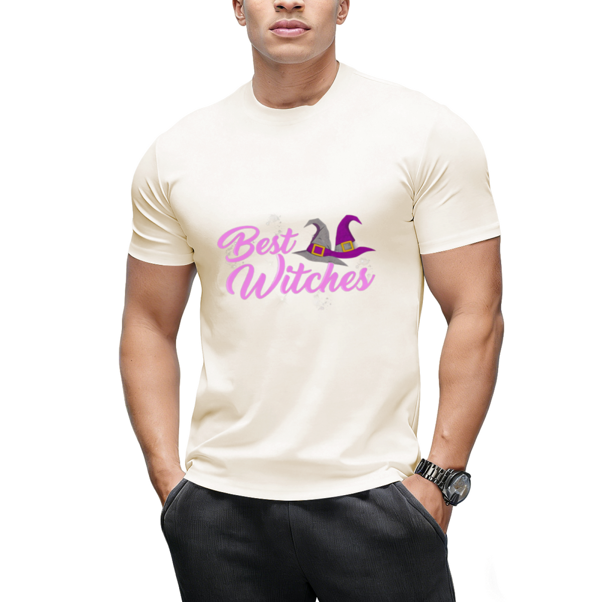 Best Witches Cute Halloween Witch Best Wishes Pun T-Shirt