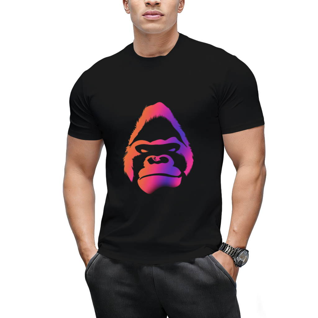 Gorilla Face Halloween Spooky Graffity T-Shirt