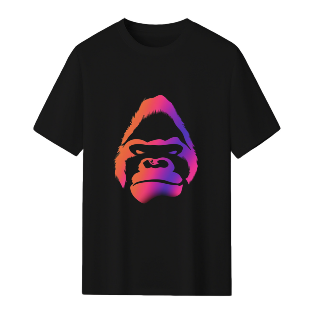 Gorilla Face Halloween Spooky Graffity T-Shirt