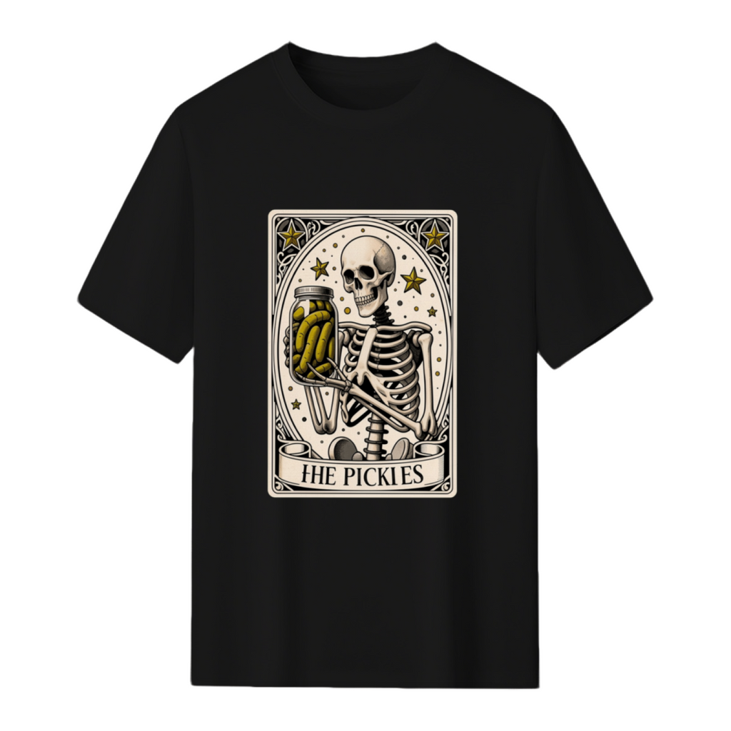 halloween the pickles tarot card shirt,spooky pickle halloween shirt T-Shirt