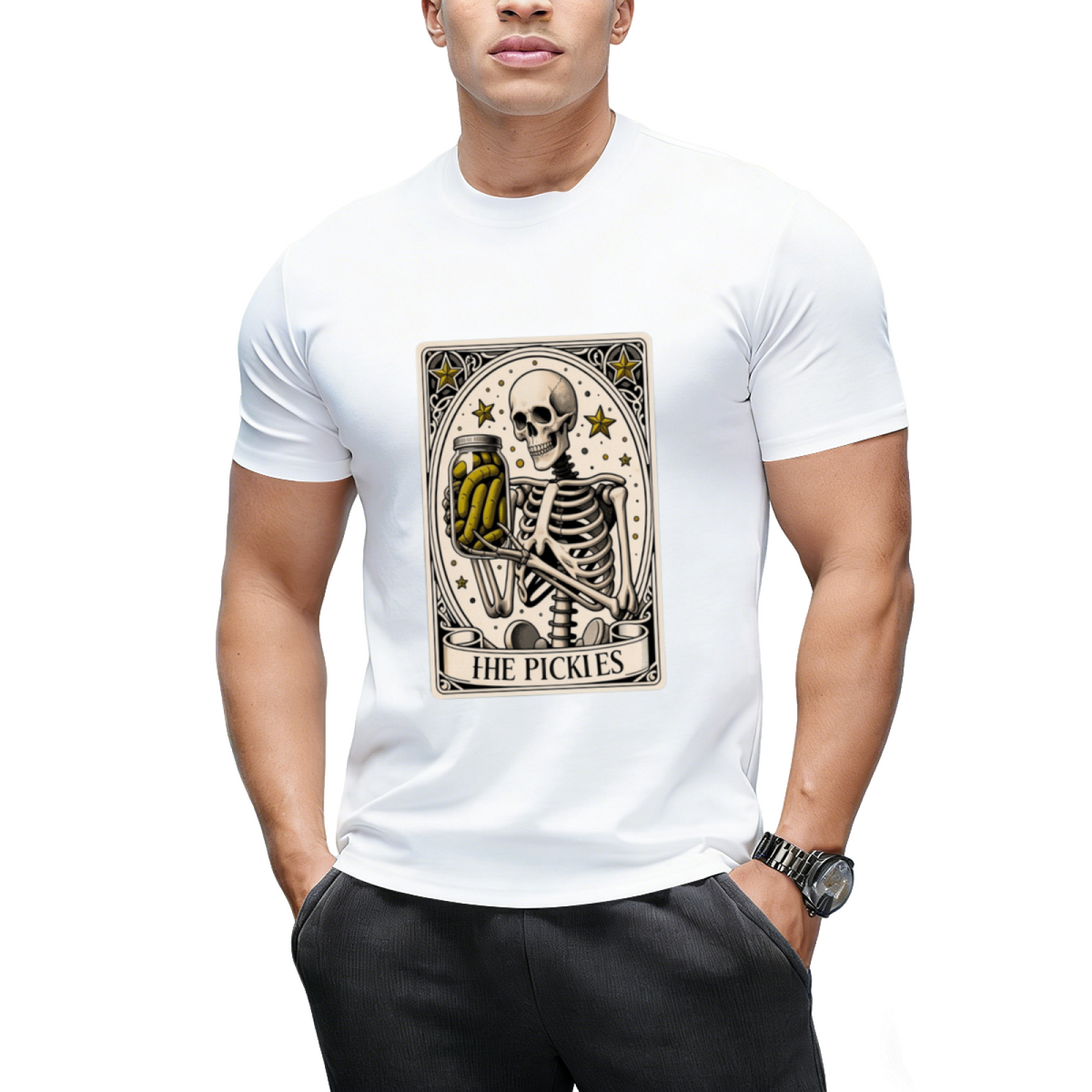 halloween the pickles tarot card shirt,spooky pickle halloween shirt T-Shirt
