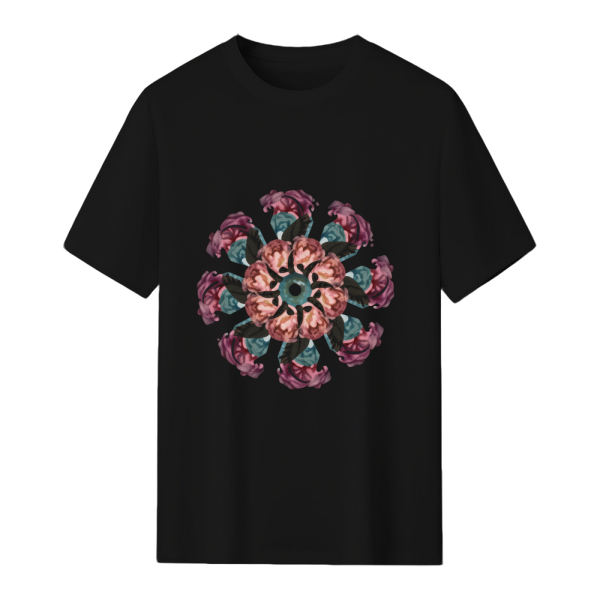 gothic flowers mandala T-Shirt