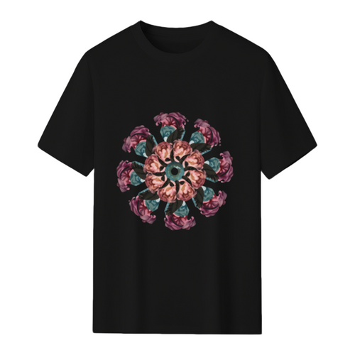 gothic flowers mandala T-Shirt