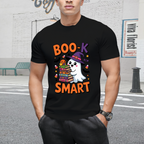 Book Smart Ghost – Cute Kawaii School Halloween T-Shirt