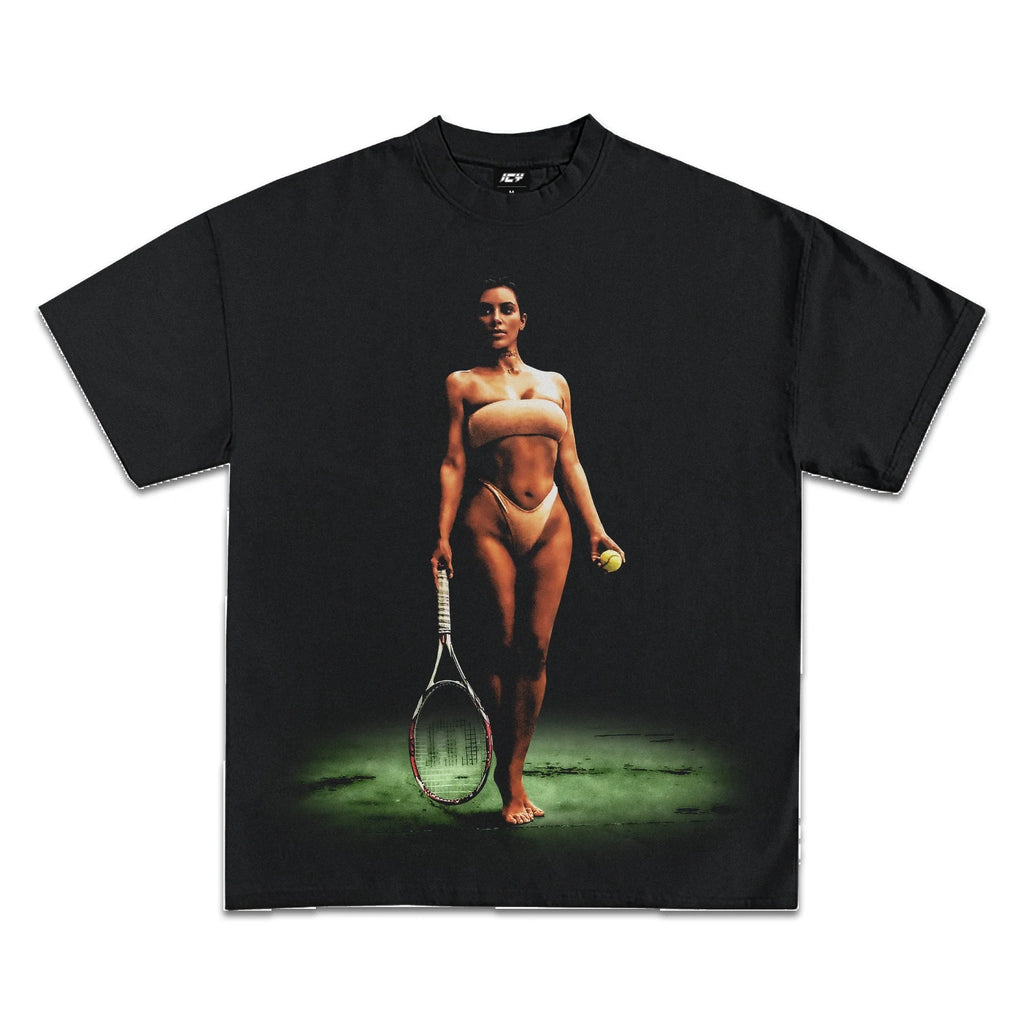 Kim Kardashian Tennis Graphic T-Shirt