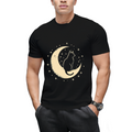 Cat With Moon Vintage T-Shirt