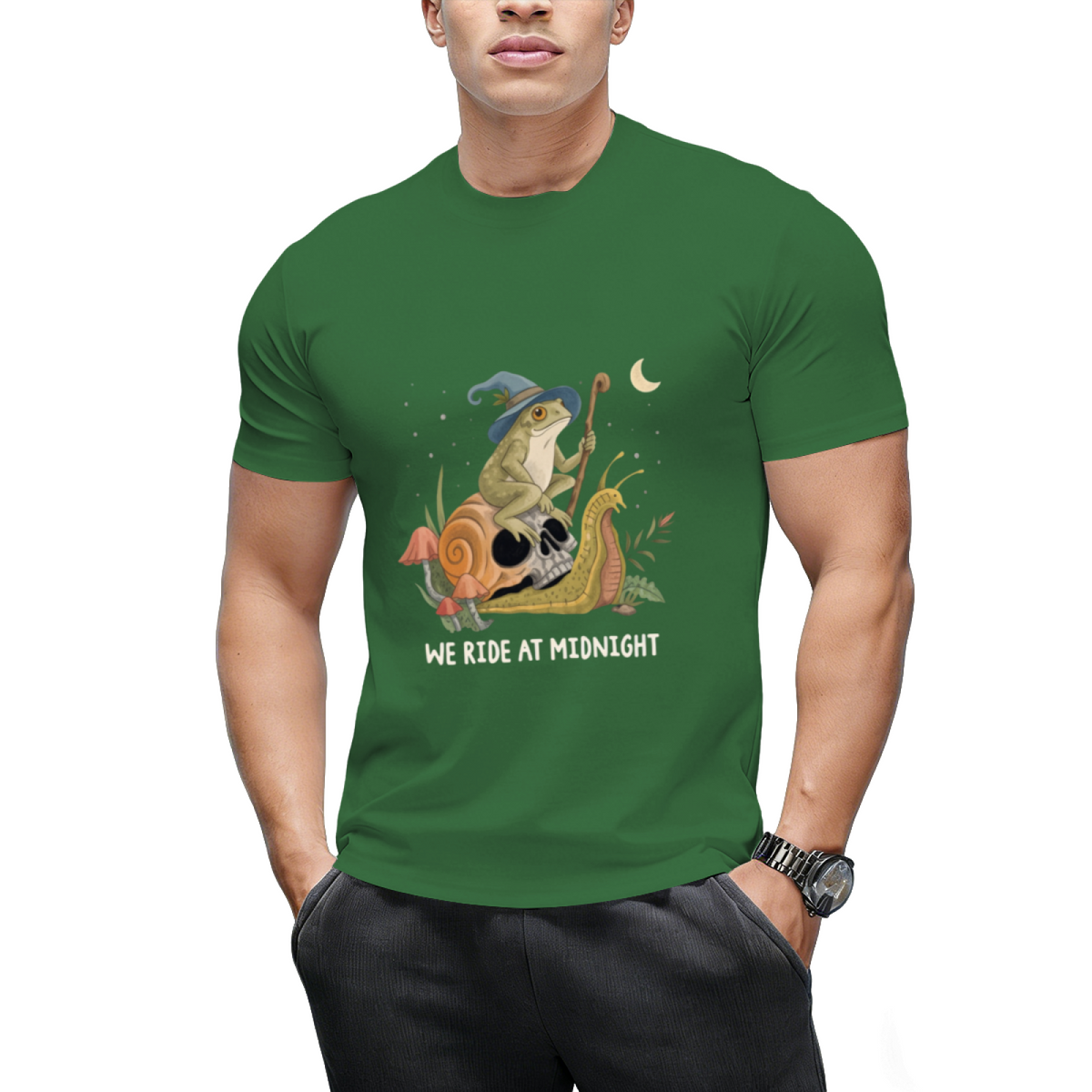 Cottagecore Aesthetic Witch Frog Snail Mushroom Goblincore T-Shirt