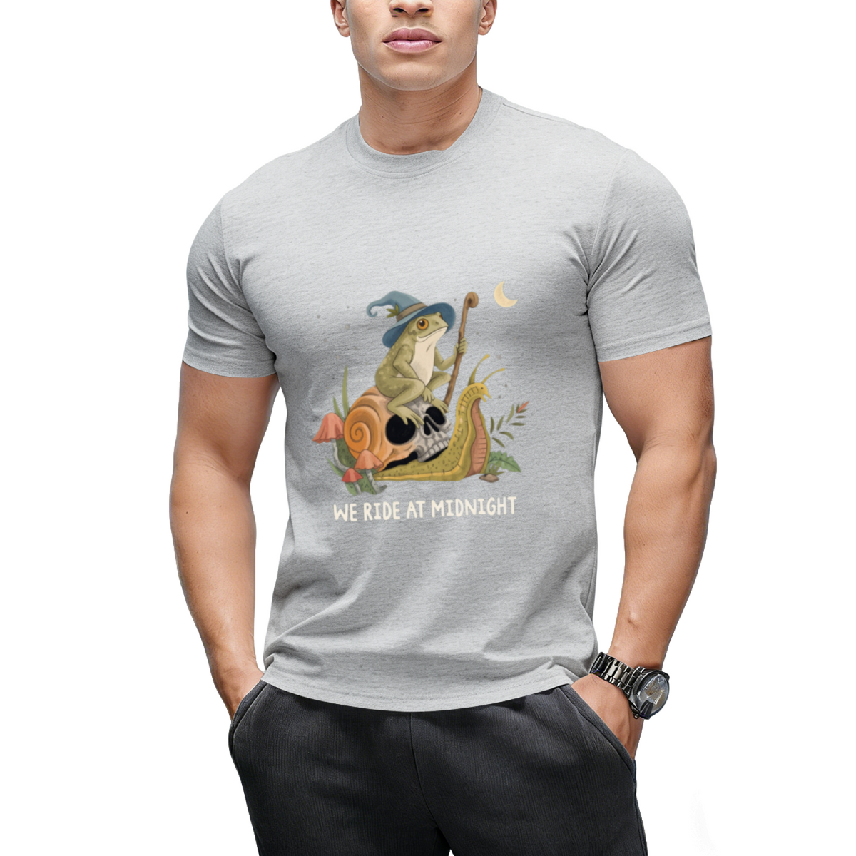 Cottagecore Aesthetic Witch Frog Snail Mushroom Goblincore T-Shirt