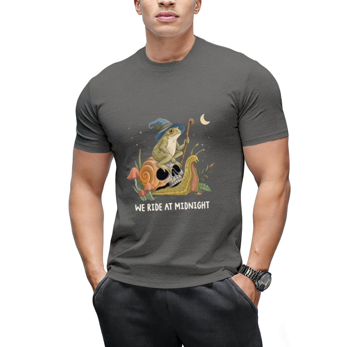 Cottagecore Aesthetic Witch Frog Snail Mushroom Goblincore T-Shirt