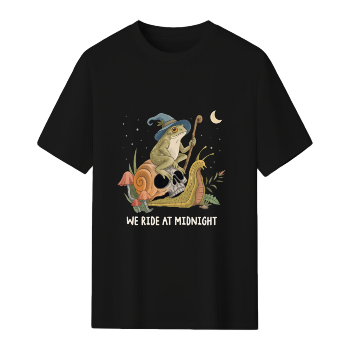 Cottagecore Aesthetic Witch Frog Snail Mushroom Goblincore T-Shirt