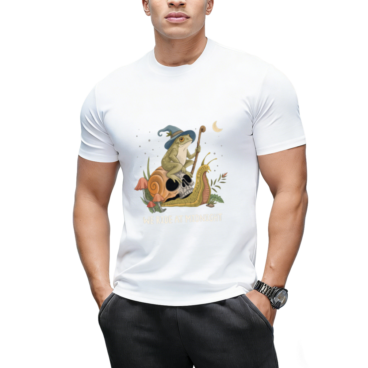 Cottagecore Aesthetic Witch Frog Snail Mushroom Goblincore T-Shirt