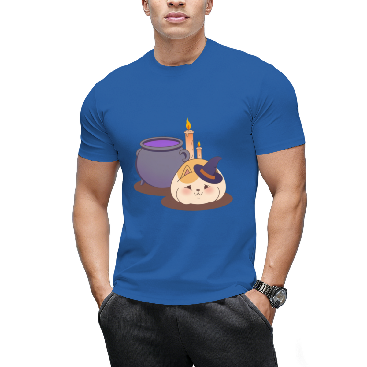FFXIV - Halloween Witch Fat Cat T-Shirt