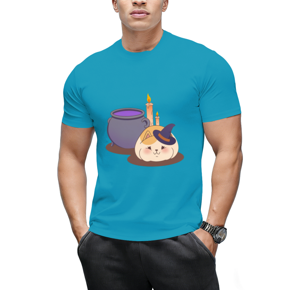 FFXIV - Halloween Witch Fat Cat T-Shirt