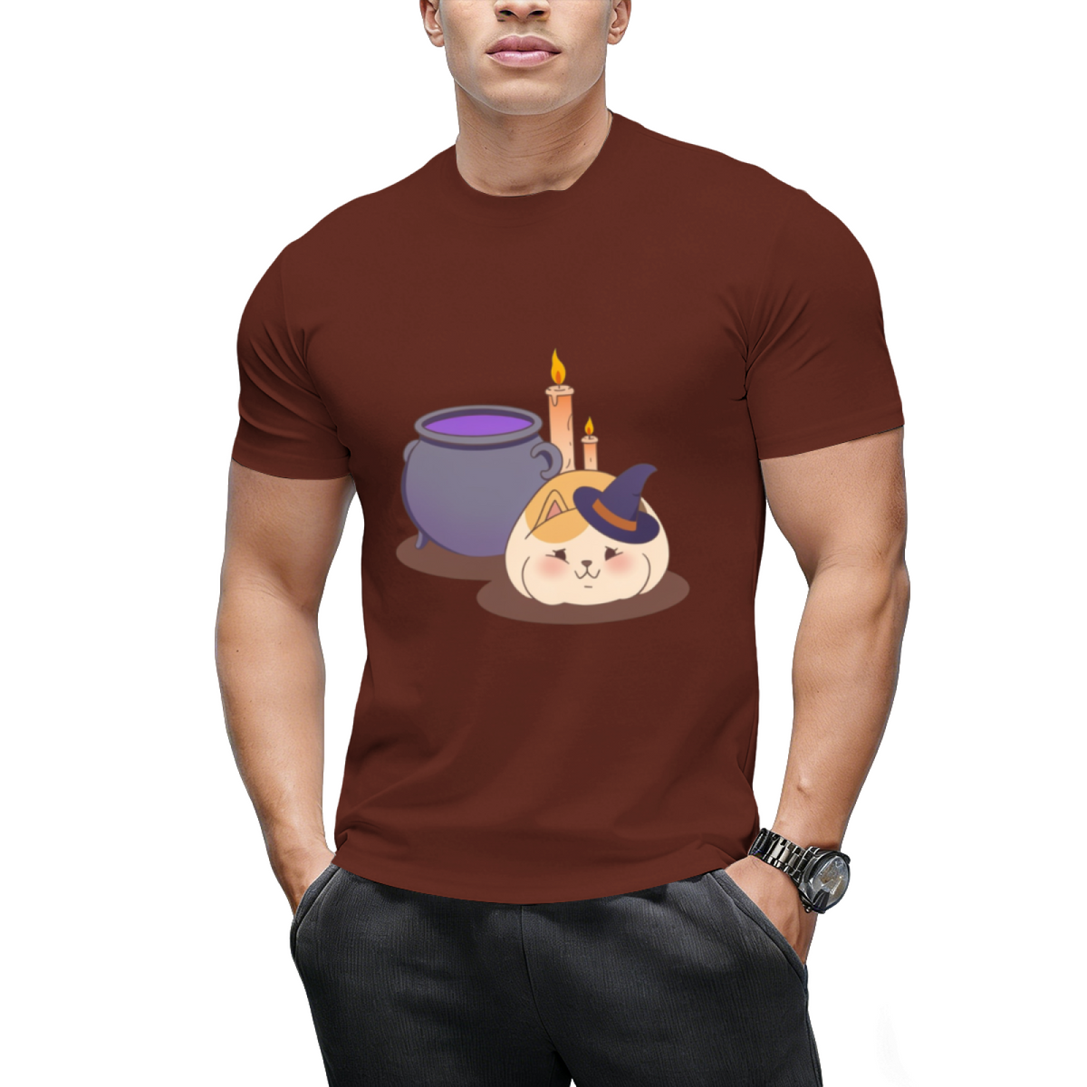 FFXIV - Halloween Witch Fat Cat T-Shirt