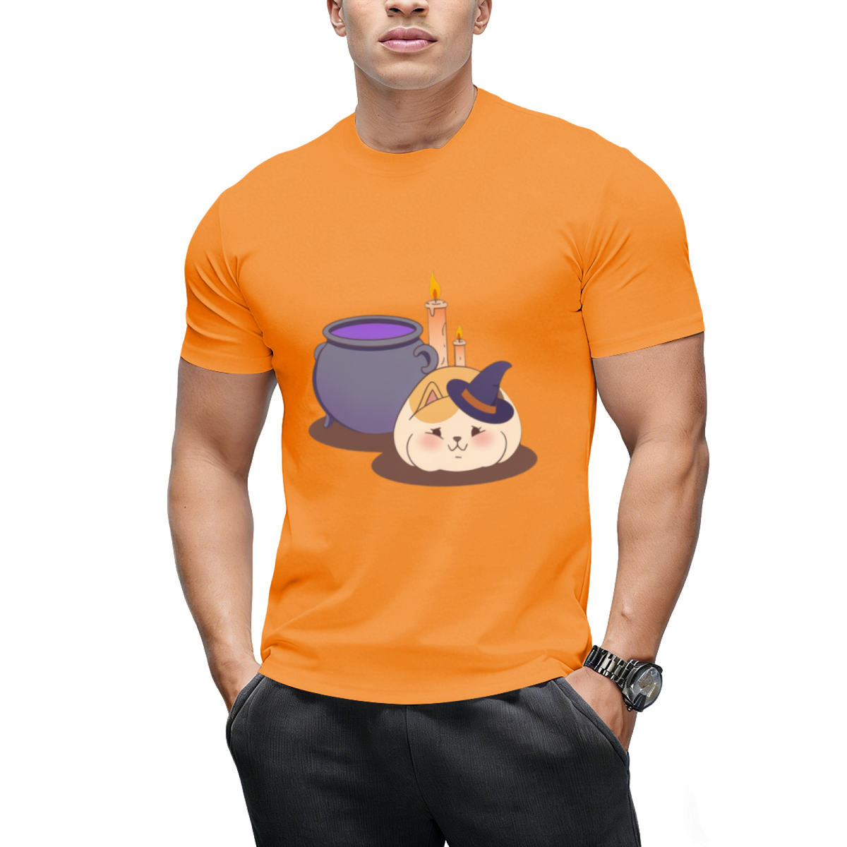 FFXIV - Halloween Witch Fat Cat T-Shirt