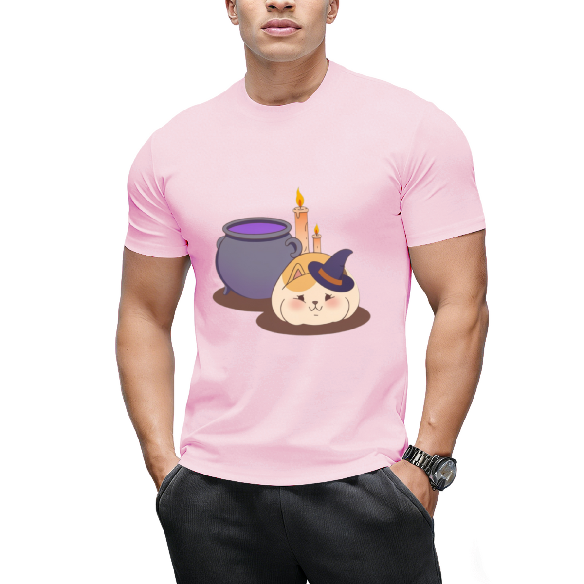 FFXIV - Halloween Witch Fat Cat T-Shirt