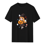 Cute Halloween Anime Witch, Ghost  Pumpkin T-Shirt