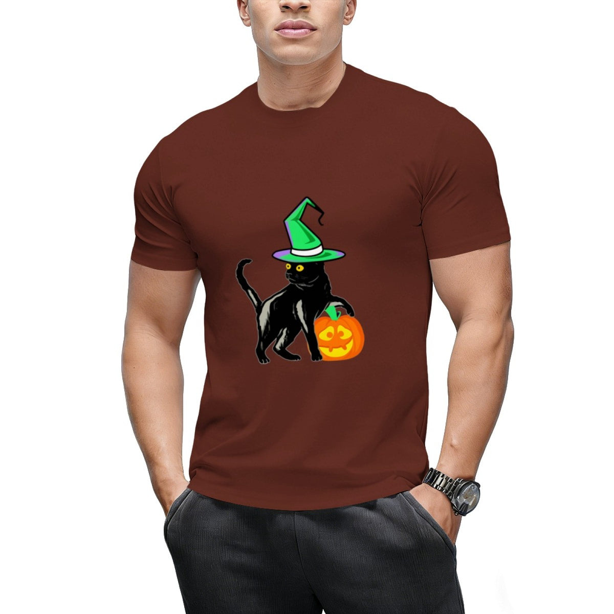 Black  Halloween Cat T-Shirt