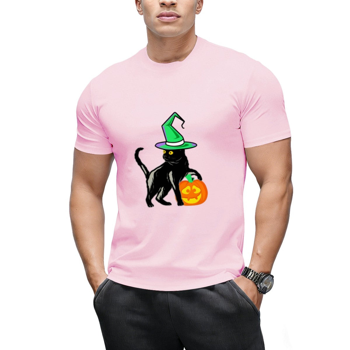 Black  Halloween Cat T-Shirt