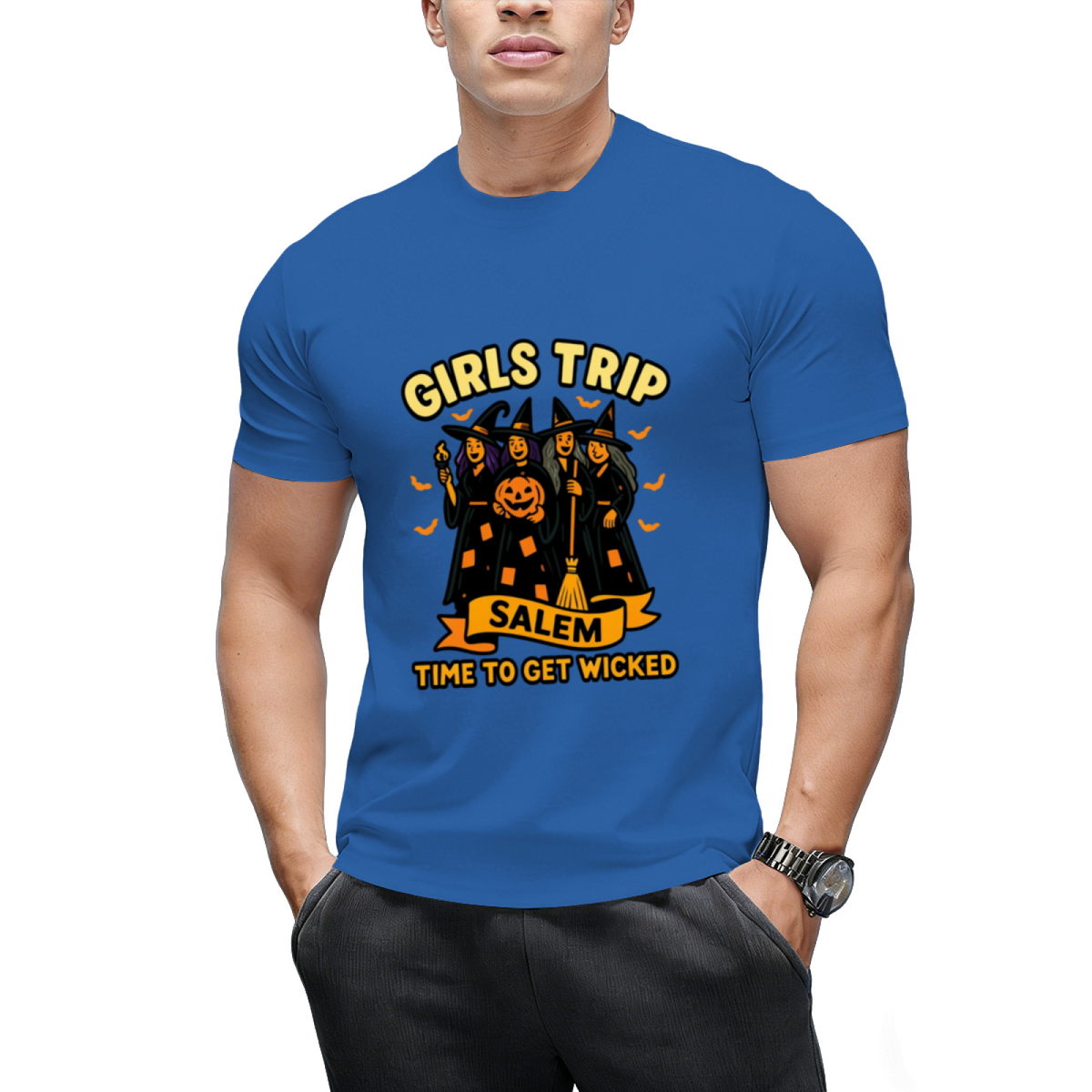 Girls Trip Salem Witches Time To Get Wicked Halloween Tee T-Shirt