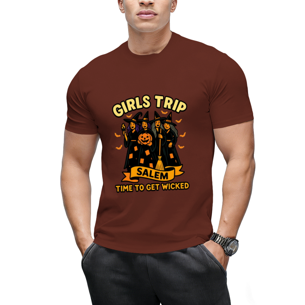 Girls Trip Salem Witches Time To Get Wicked Halloween Tee T-Shirt
