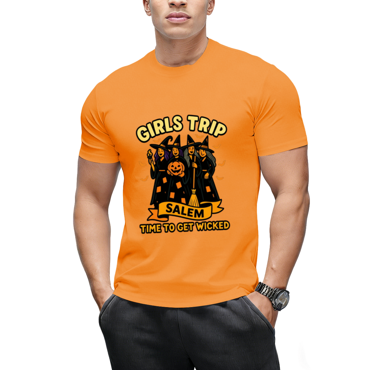 Girls Trip Salem Witches Time To Get Wicked Halloween Tee T-Shirt