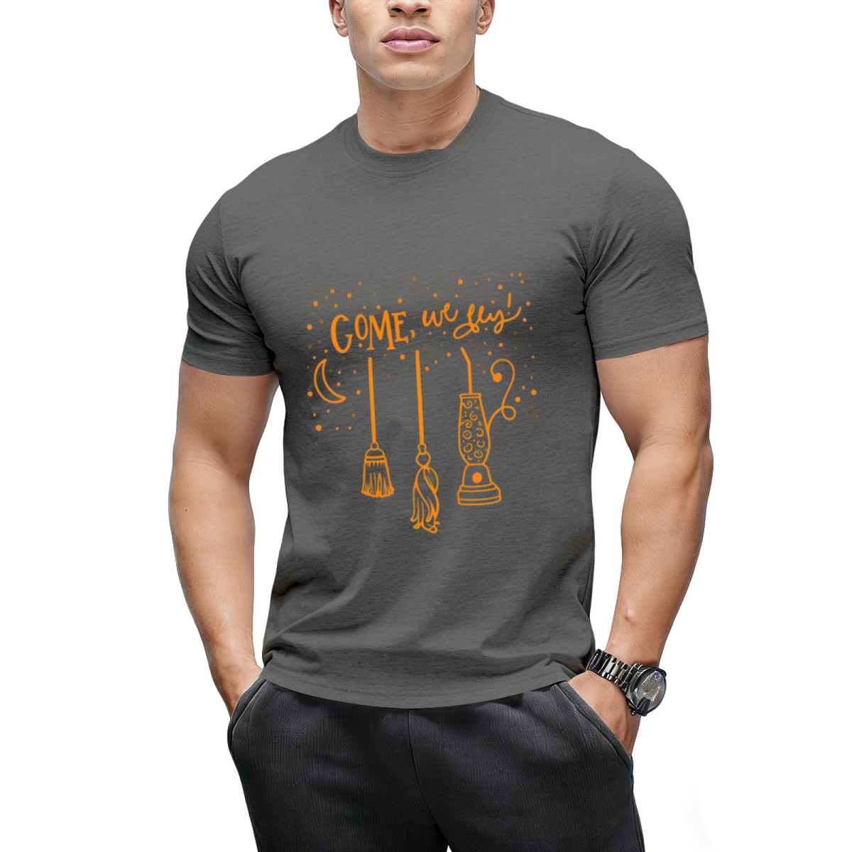 Come We Fly Funny Halloween Witch T-Shirt