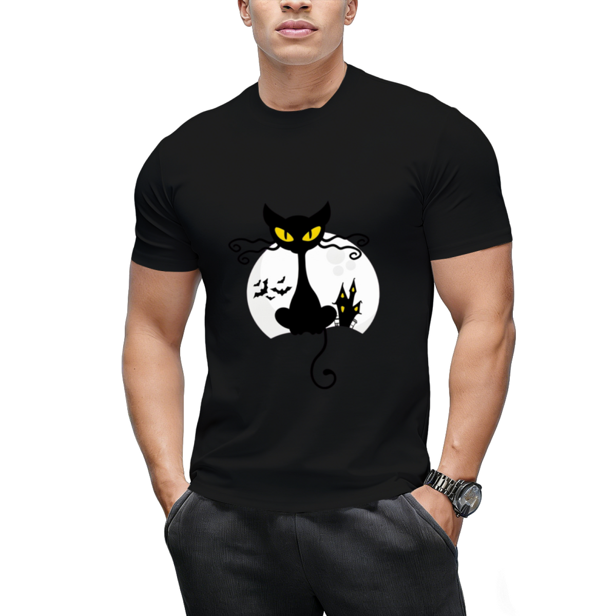 Black Cat Halloween edition T-Shirt