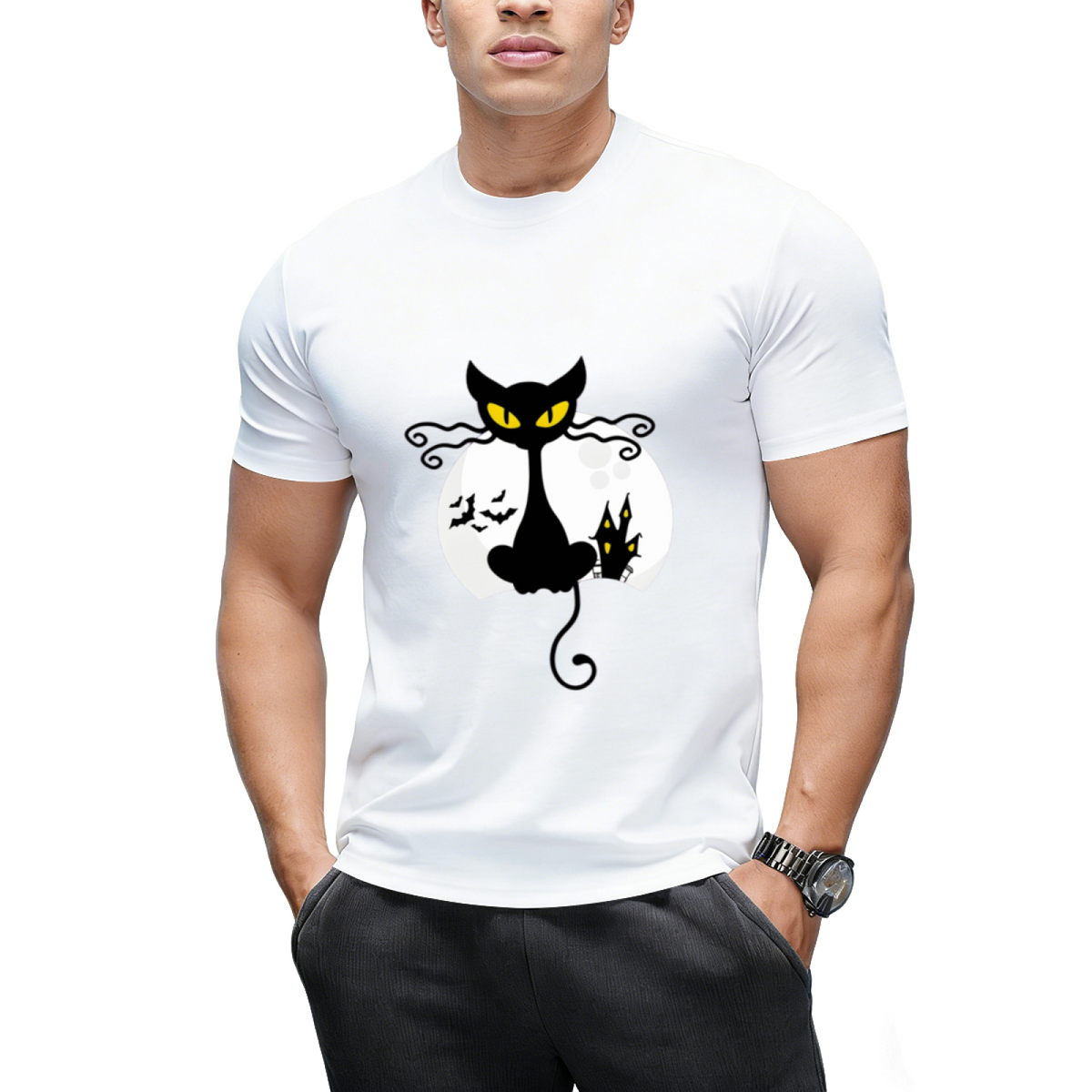 Black Cat Halloween edition T-Shirt