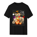 Funny Witch Three Elephants Halloween Elephant Lover Gifts T-Shirt