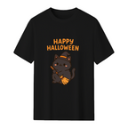 Happy Halloween – Cute Kawaii Black Cat T-Shirt