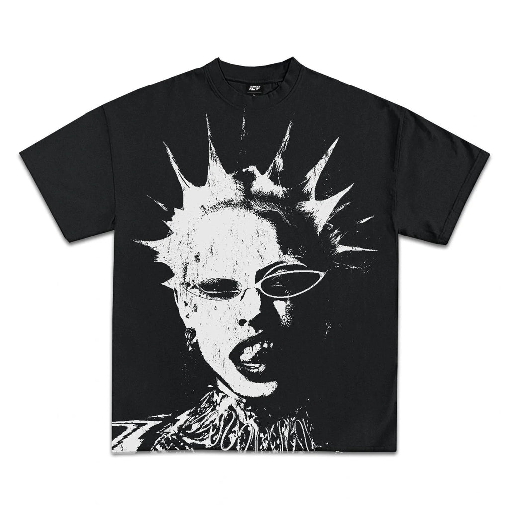 Punk Spike Graphic T-Shirt