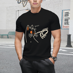 Cat Skeleton Hand Boop Halloween Pet Lover T-Shirt