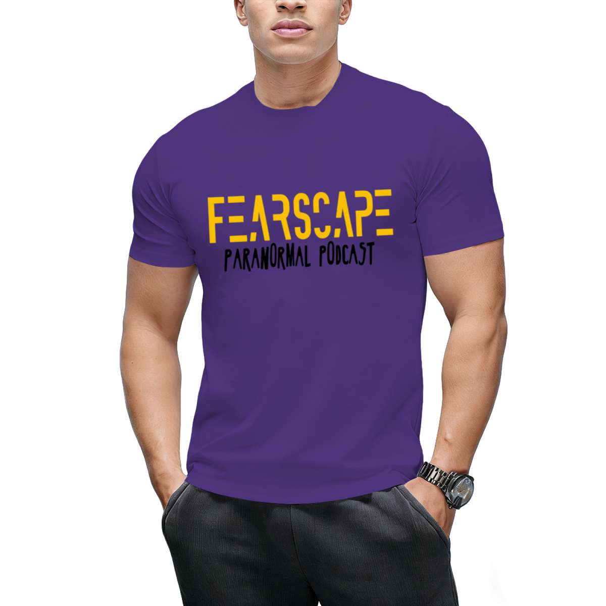FearScape Name w_Black T-Shirt