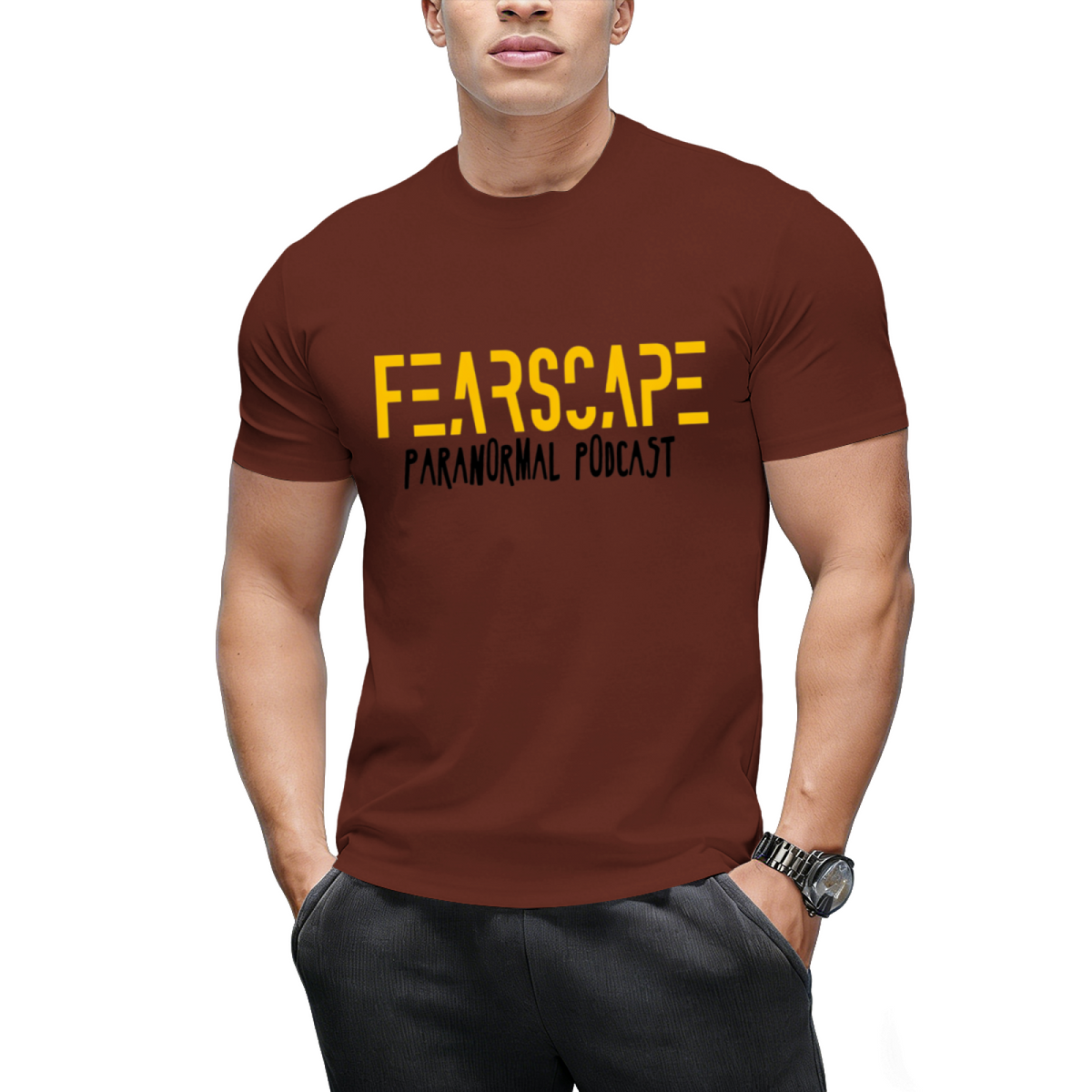 FearScape Name w_Black T-Shirt