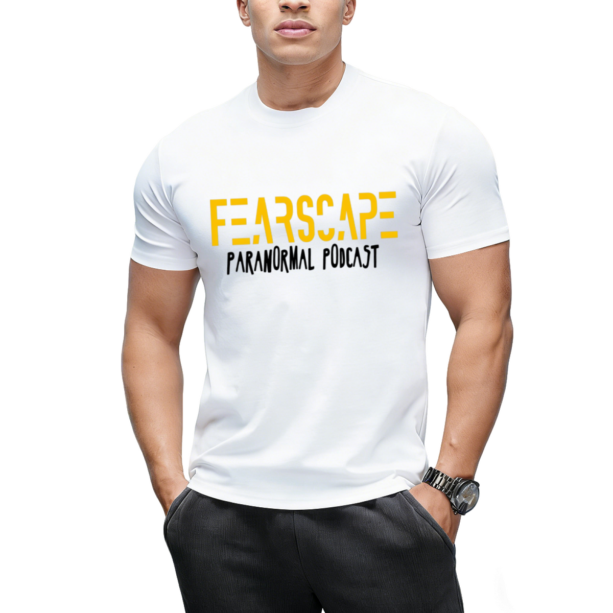 FearScape Name w_Black T-Shirt