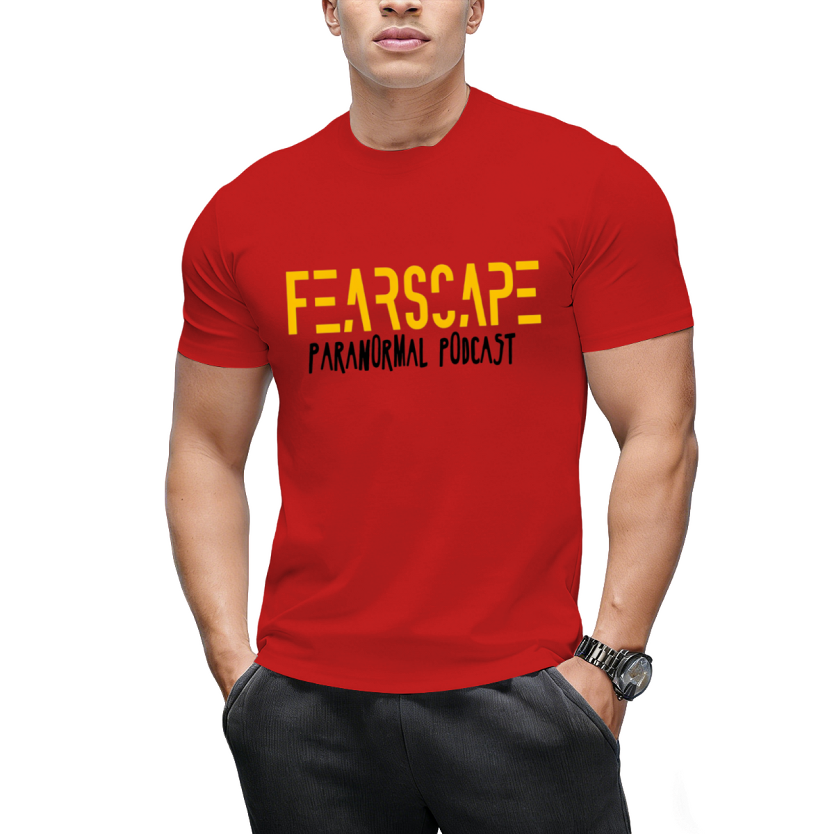 FearScape Name w_Black T-Shirt