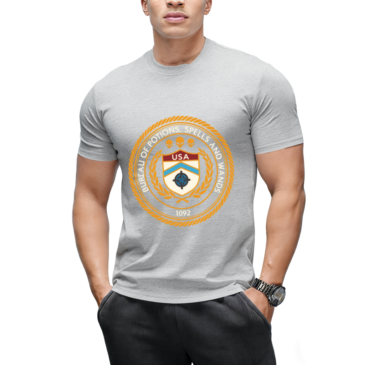 Bureau of Potions, Spells and Wands ATF Parody T-Shirt