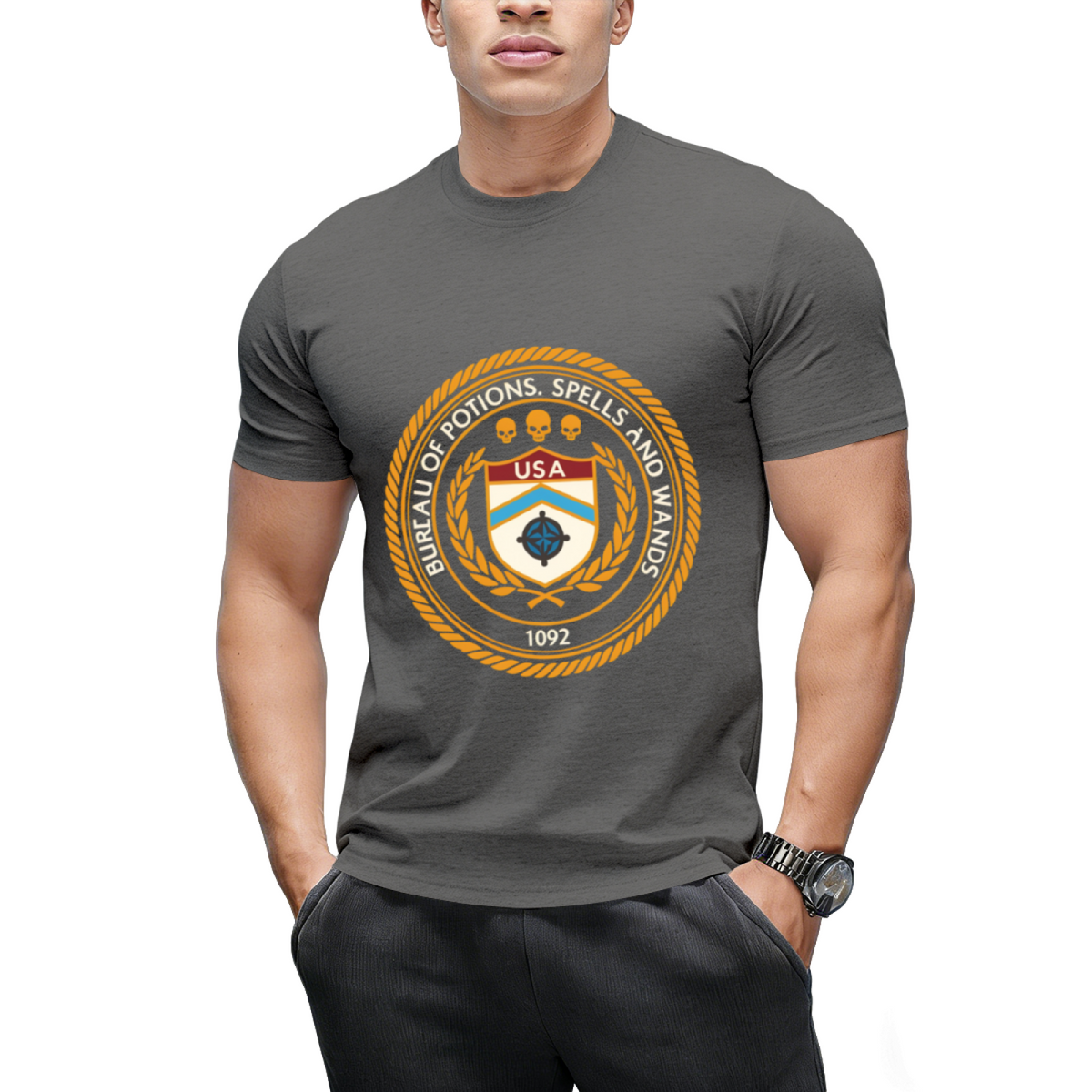 Bureau of Potions, Spells and Wands ATF Parody T-Shirt