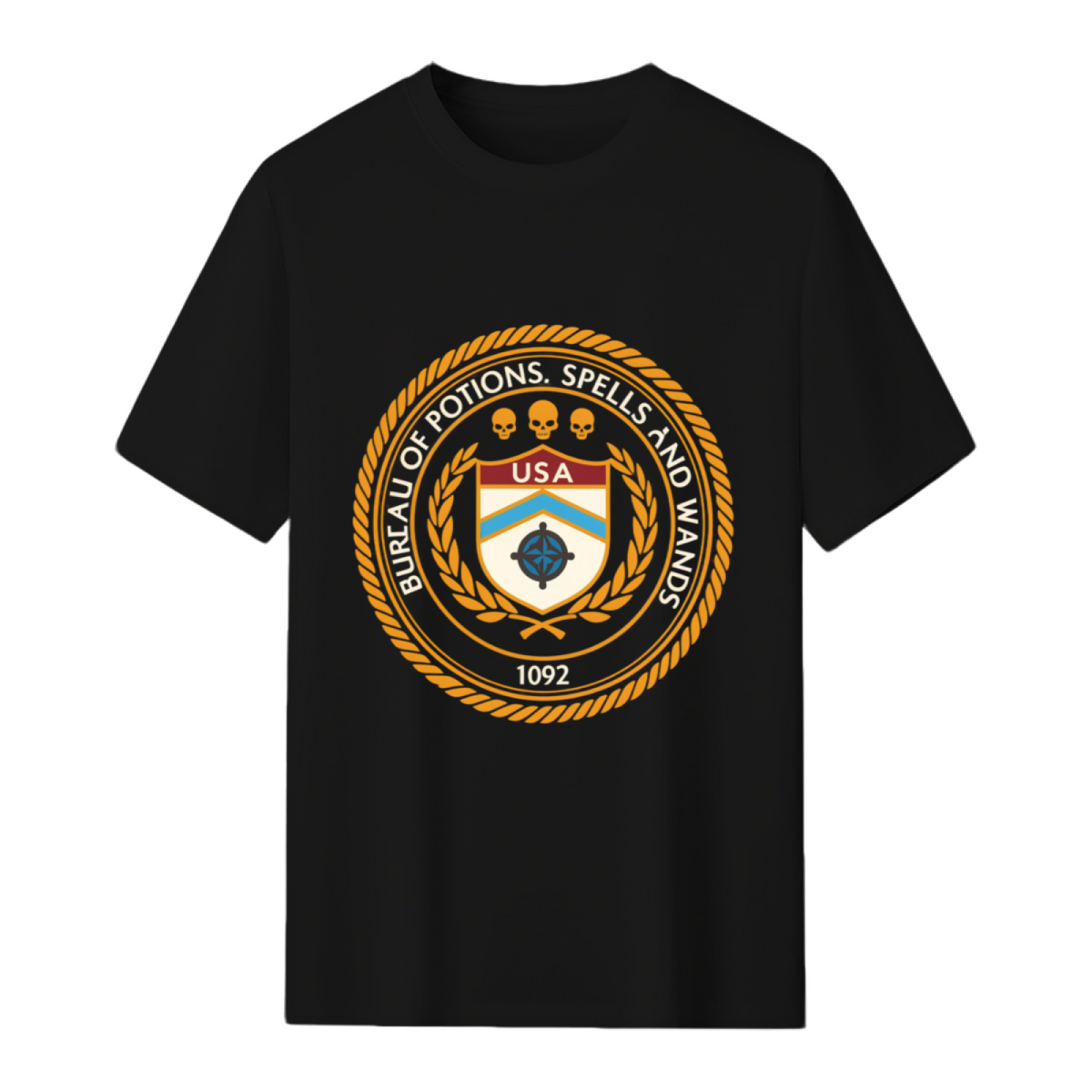Bureau of Potions, Spells and Wands ATF Parody T-Shirt