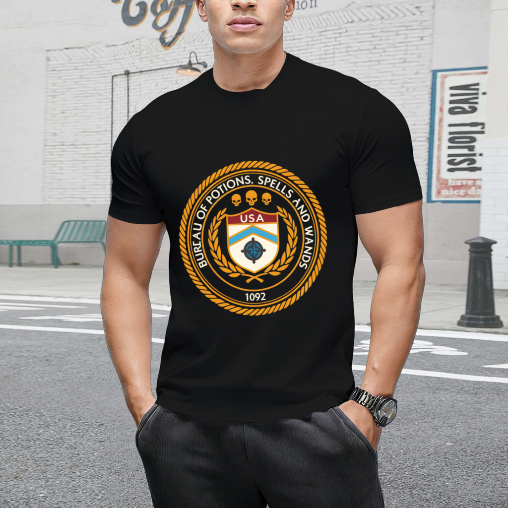 Bureau of Potions, Spells and Wands ATF Parody T-Shirt