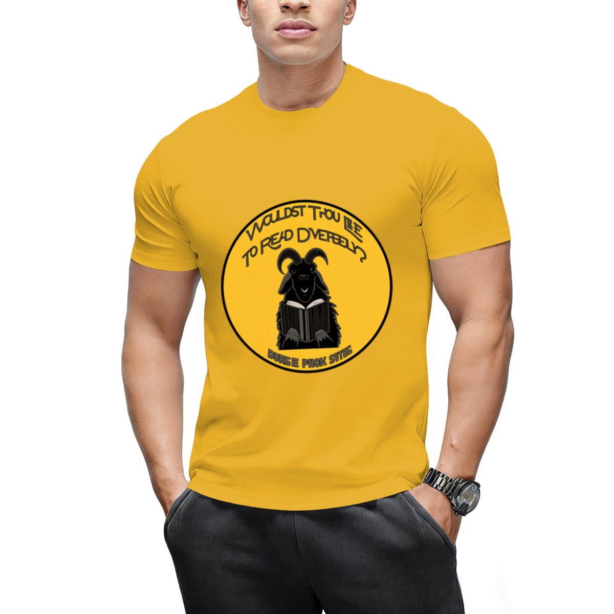 Black Philip Circular Emblem Alternative Tee T-Shirt