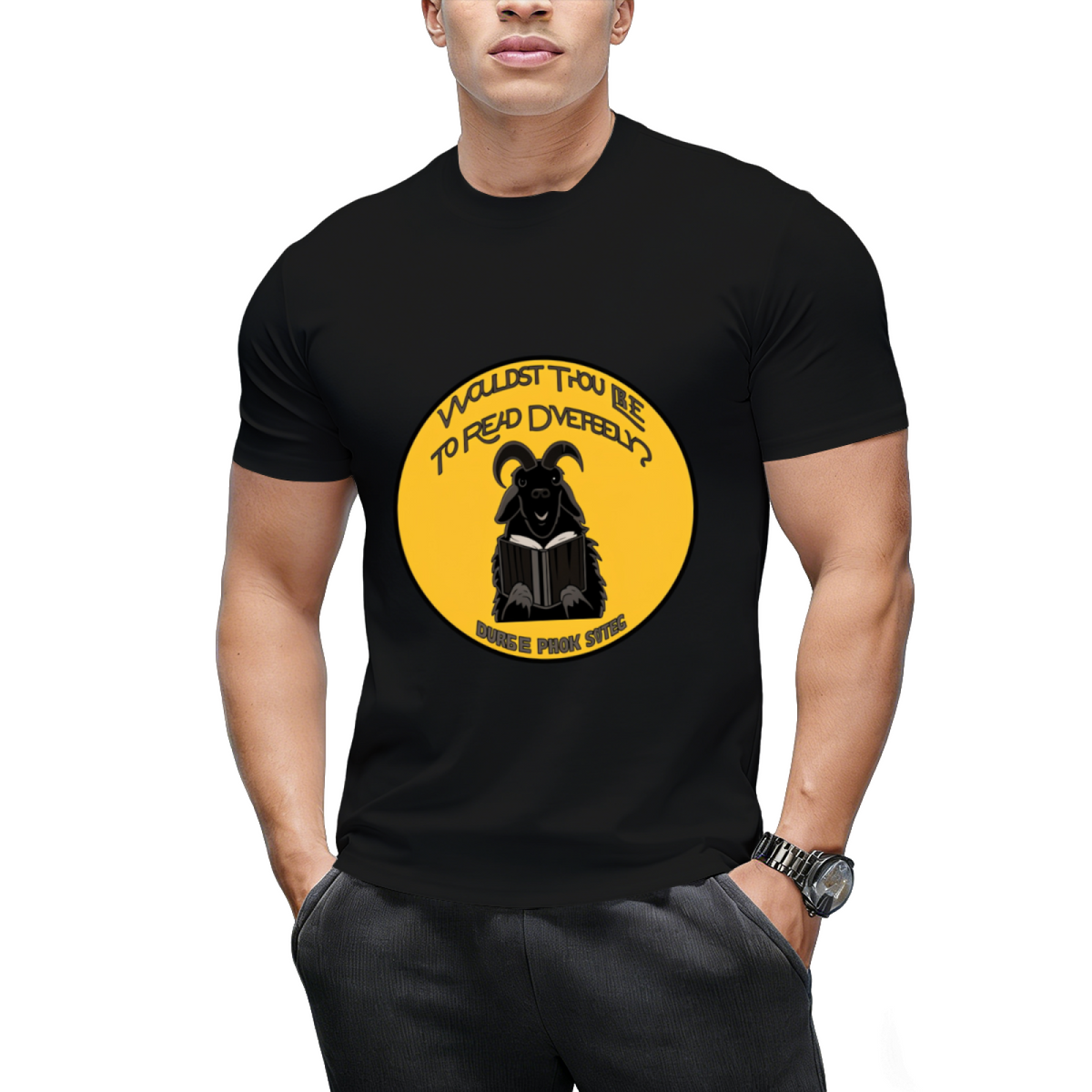 Black Philip Circular Emblem Alternative Tee T-Shirt